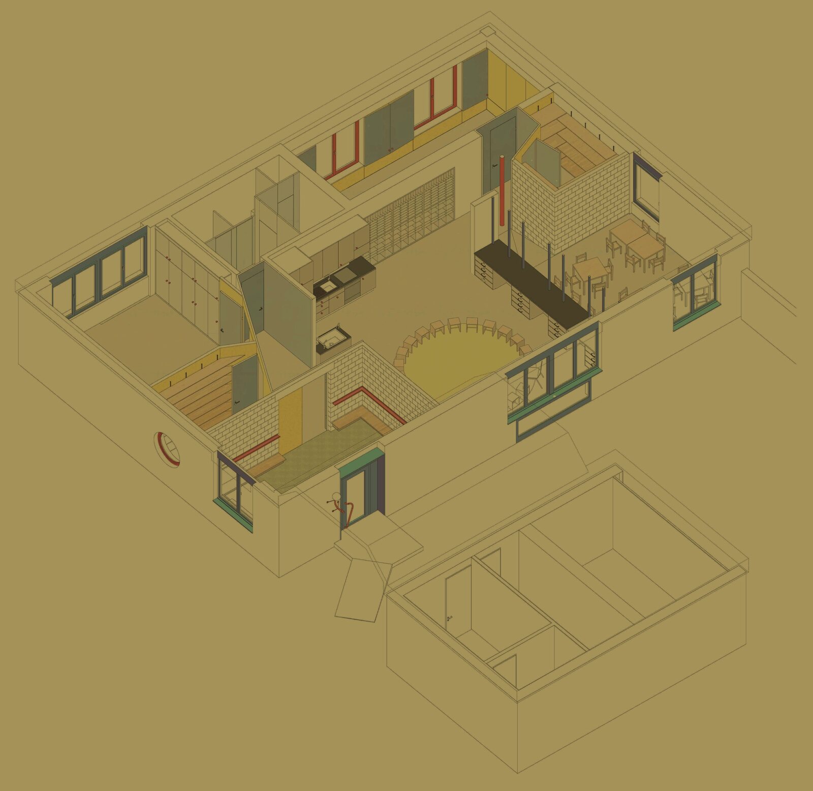 Hunzenschwil II – Umbau Postgebäude zu einem Kindergarten